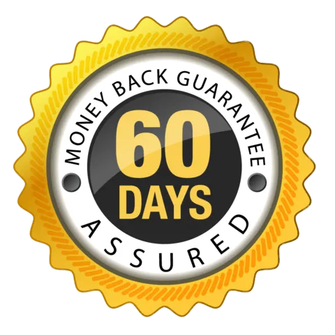 PrimeBiome 60-day money-back guarantee badge